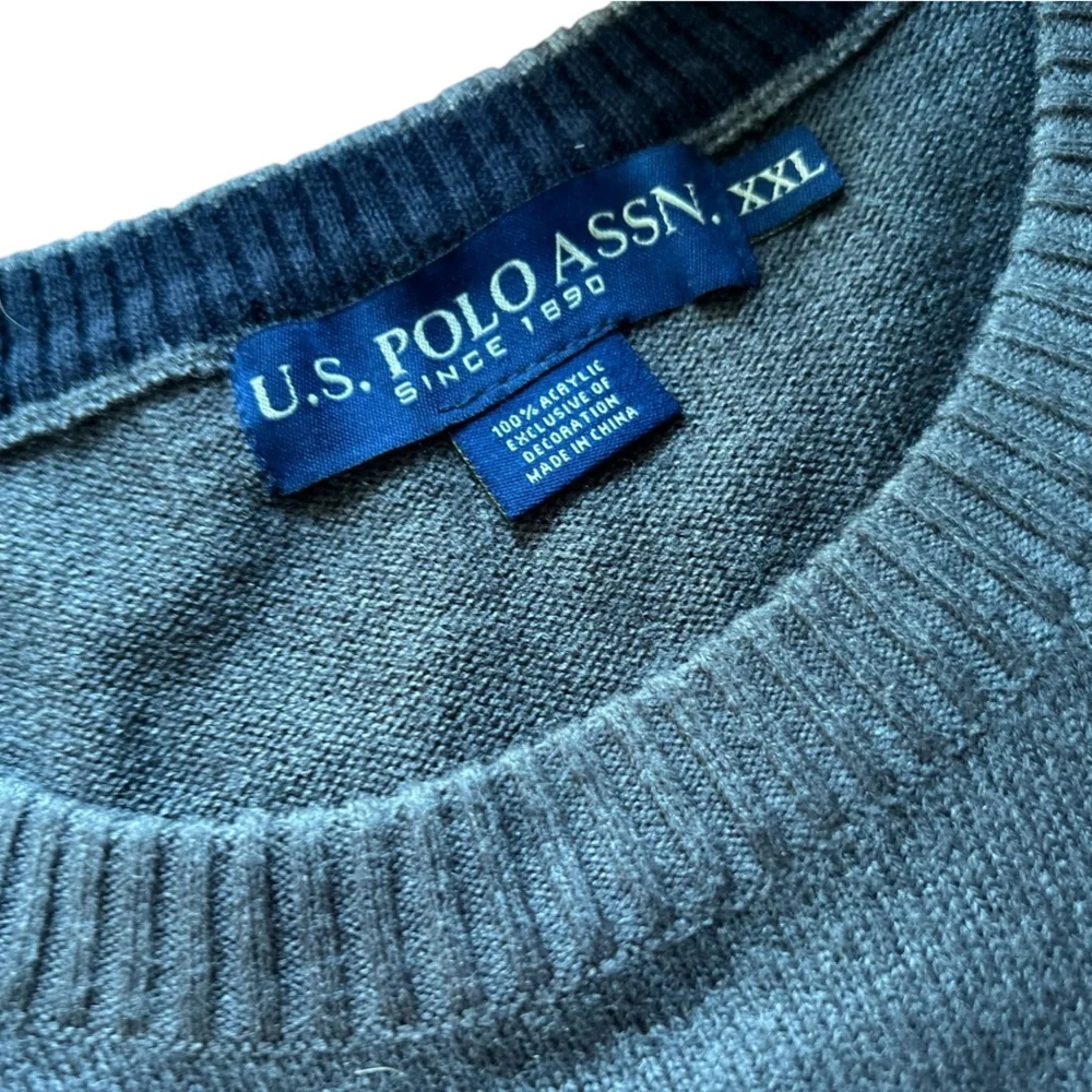 U.S. Polo Assn. Men's‎ XXL Striped Crew Neck Sweater Multicolor Pullover